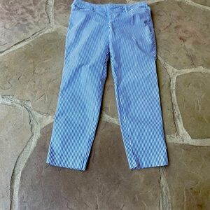 Old Navy, Blue & White, Striped, Pants, Size 10